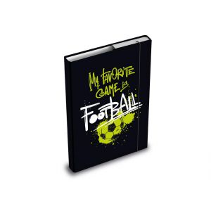 Teczka MFP A4 z gumką, skrzydłowa, Football